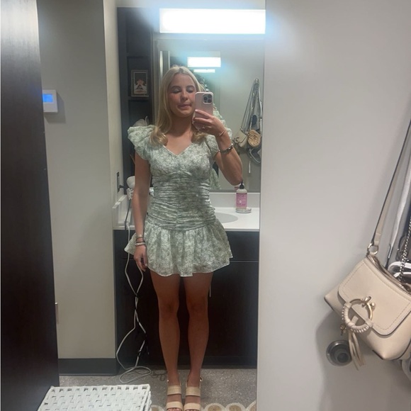 En Saison Monique Ruched Floral Mini Dress - Picture 2 of 2